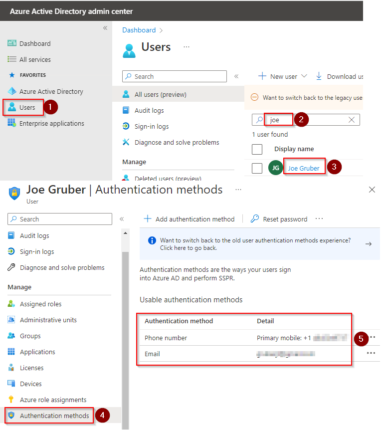 Microsoft 365 authentication methods